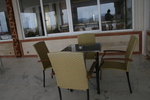 Устойчив метален стол за кафене